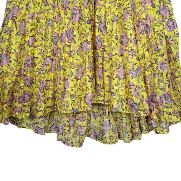 Anthropologie Clarabella Yellow Floral Maxi Skirt Sz. XS - Picture 5 of 10
